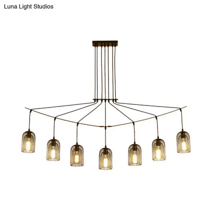 Industrial black metal island light fixture kitchen hanging ceiling lamp