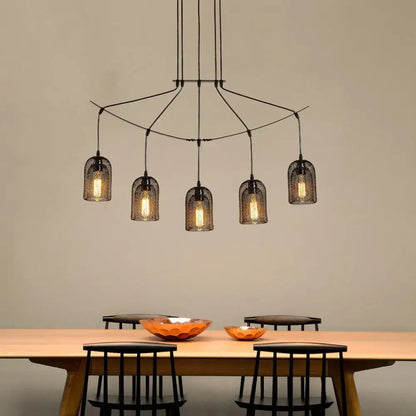 Industrial black metal island light fixture kitchen hanging ceiling lamp