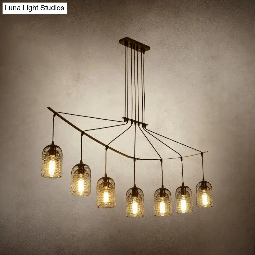 Industrial black metal island light fixture kitchen hanging ceiling lamp