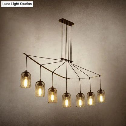 Industrial black metal island light fixture kitchen hanging ceiling lamp