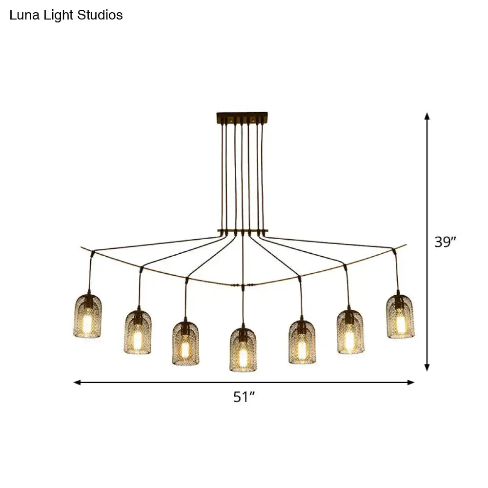 Industrial black metal island light fixture kitchen hanging ceiling lamp