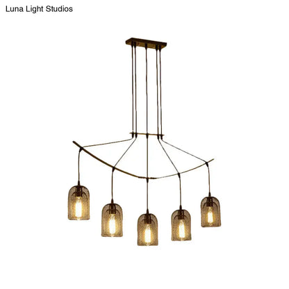 Industrial black metal island light fixture kitchen hanging ceiling lamp