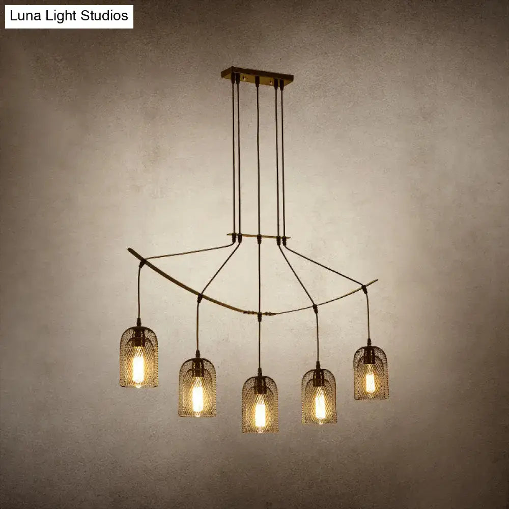 Industrial black metal island light fixture kitchen hanging ceiling lamp