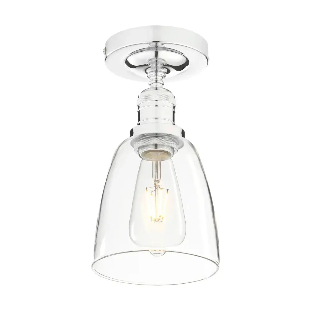 Industrial black metal loft bar pendant light with glass shade kitchen