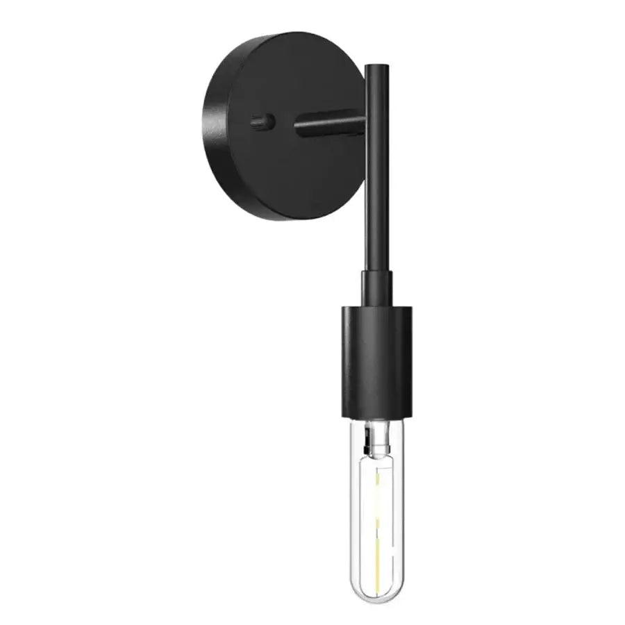 Industrial black metal wall lamp – bathroom mirror light