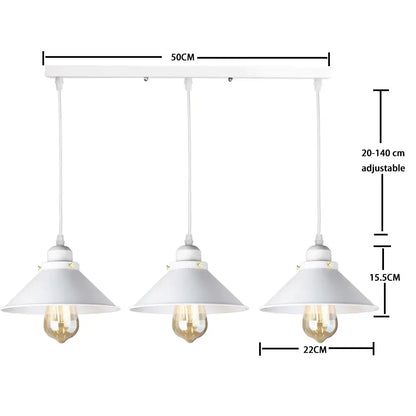 Industrial black pendant light with edison bulb for kitchen