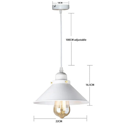 Industrial black pendant light with edison bulb for kitchen