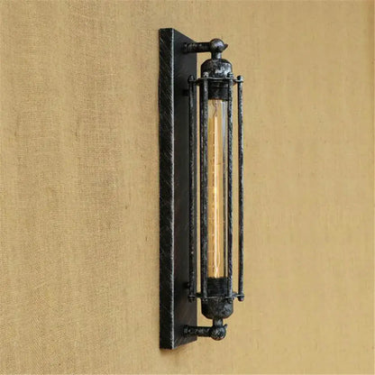 Industrial black rustic edison wall light kitchen metal sconce