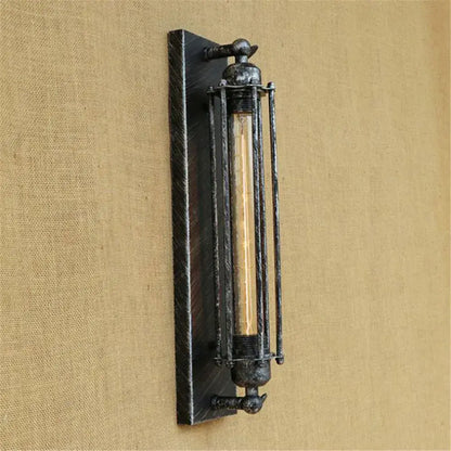 Industrial black rustic edison wall light kitchen metal sconce