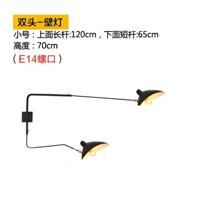 Industrial black spider ceiling lamp living room metal chandelier