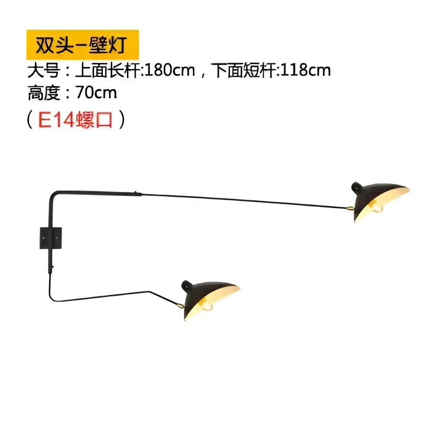 Industrial black spider ceiling lamp living room metal chandelier
