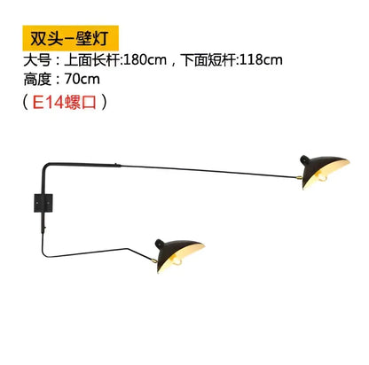 Industrial black spider ceiling lamp living room metal chandelier