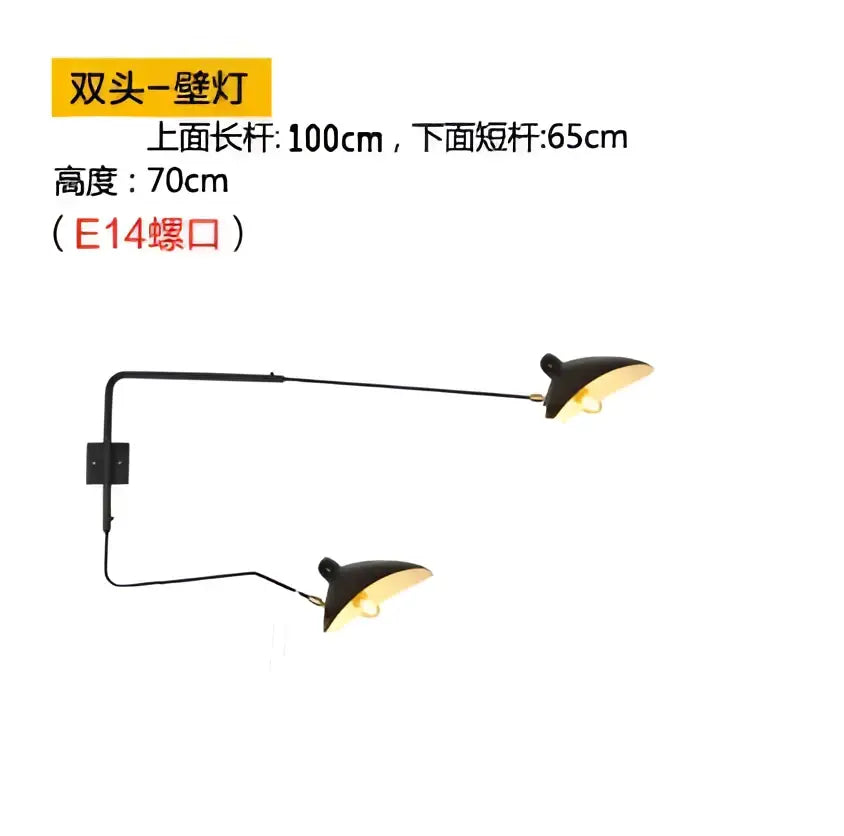 Industrial black spider ceiling lamp living room metal chandelier