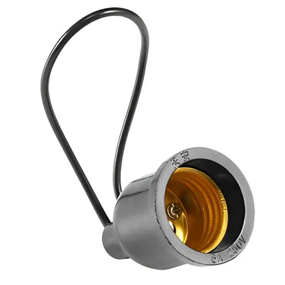 Industrial black waterproof e27 lamp socket outdoor garden light