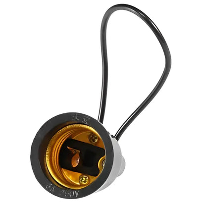 Industrial black waterproof e27 lamp socket outdoor garden light