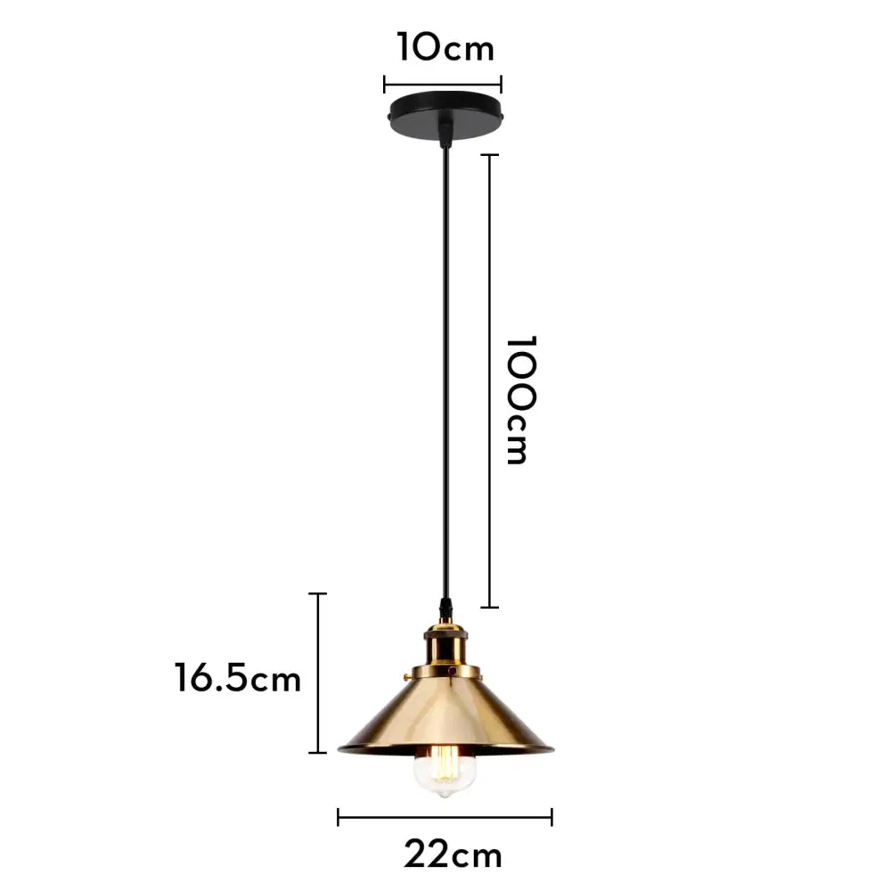 Industrial black white & copper iron pendant light dining room