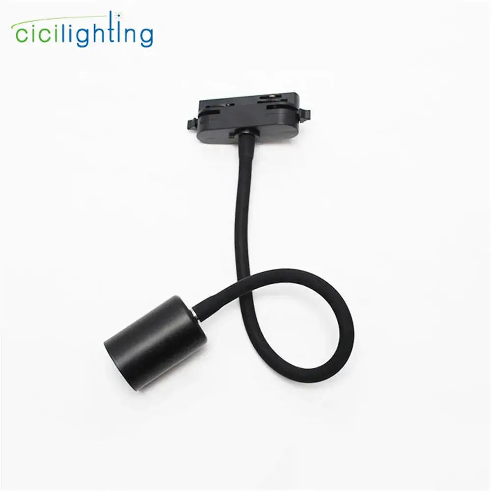 Industrial black & white gooseneck ceiling light kitchen spot lamp
