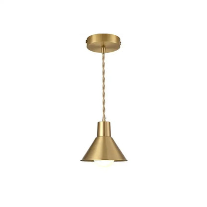 Industrial brass iron art led pendant light kitchen decor