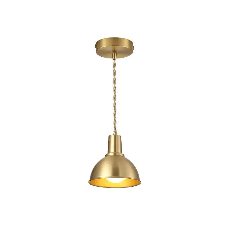 Industrial brass iron art led pendant light kitchen decor
