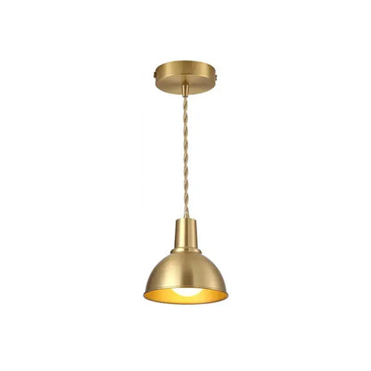 Industrial brass iron art led pendant light kitchen decor