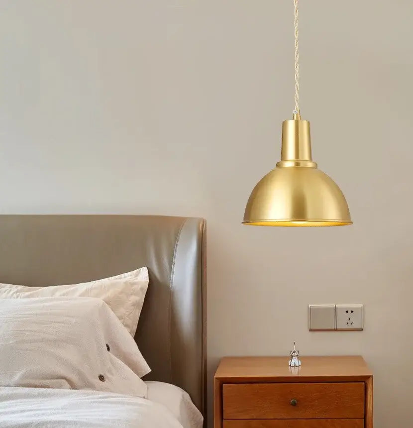 Industrial brass iron art led pendant light kitchen decor