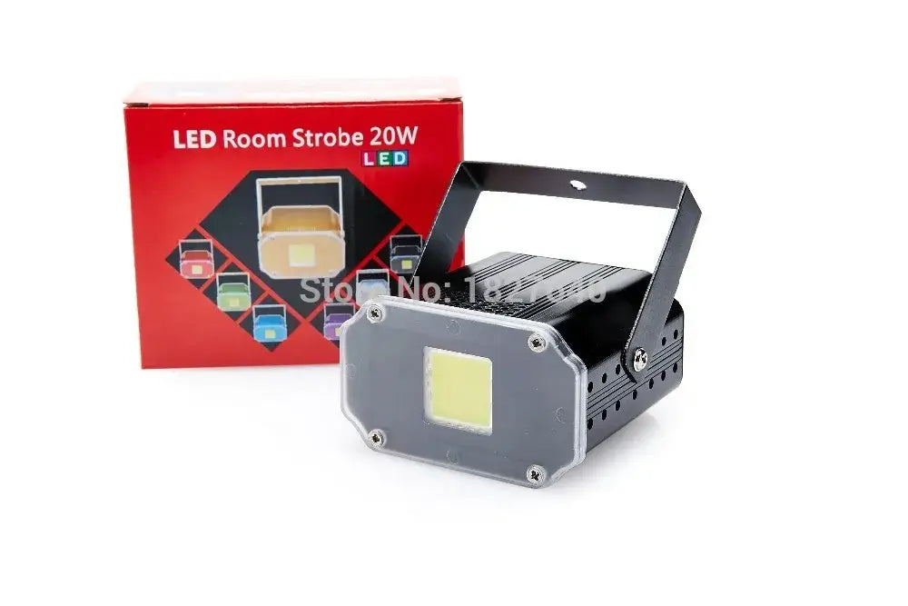 Industrial brushed black metal rgb white strobe light party disco room