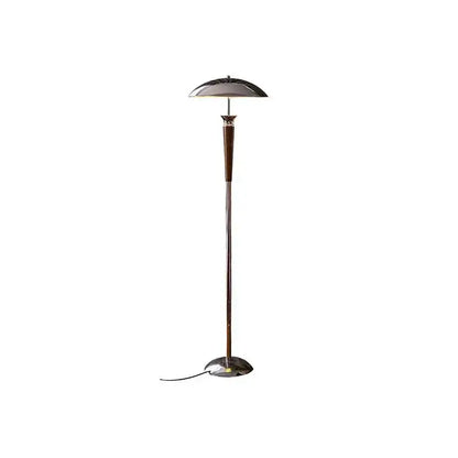 Industrial chrome and wood desk lamp living room floor light