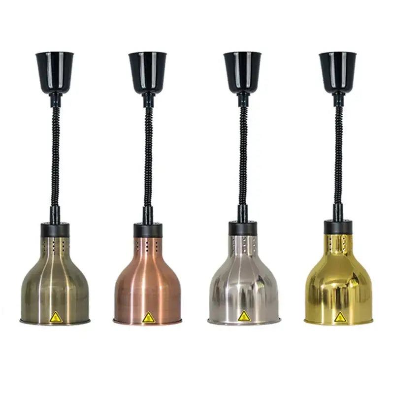 Industrial copper electric food heat lamp kitchen pendant light