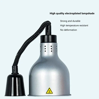 Industrial copper electric telescopic food heat pendant light kitchen