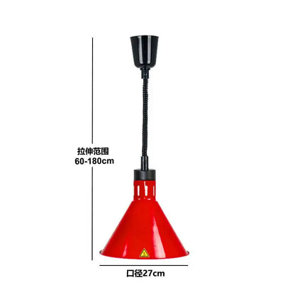 Industrial copper electric telescopic heat lamp pendant light dining room