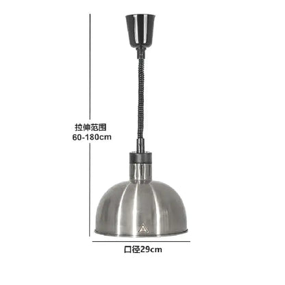 Industrial copper electric telescopic heat lamp pendant light dining room