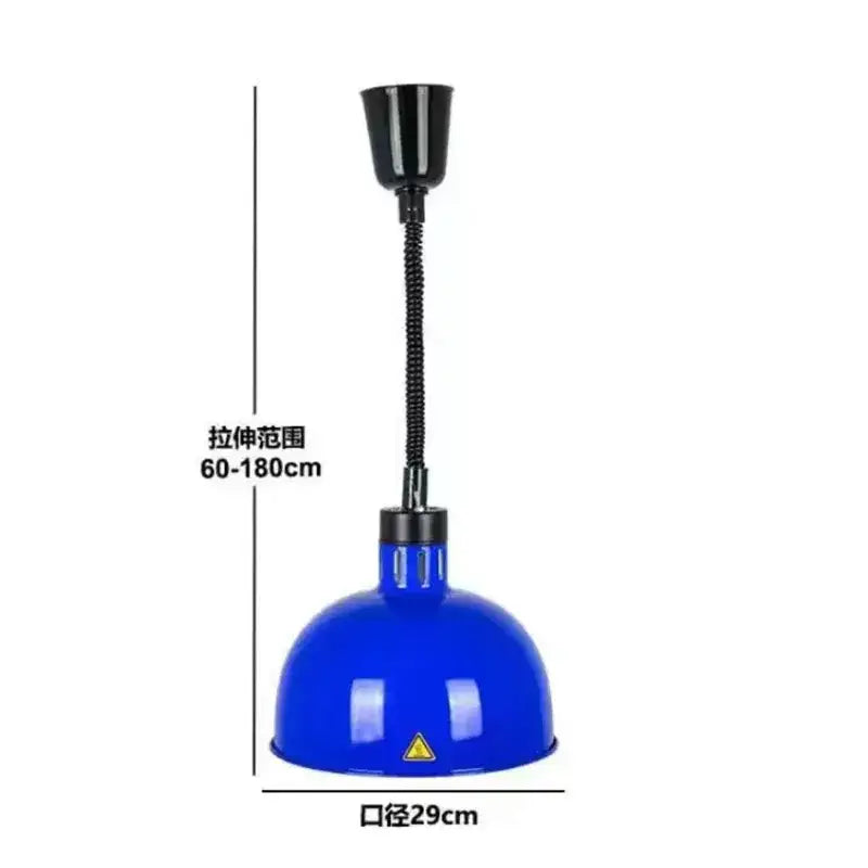 Industrial copper electric telescopic heat lamp pendant light dining room