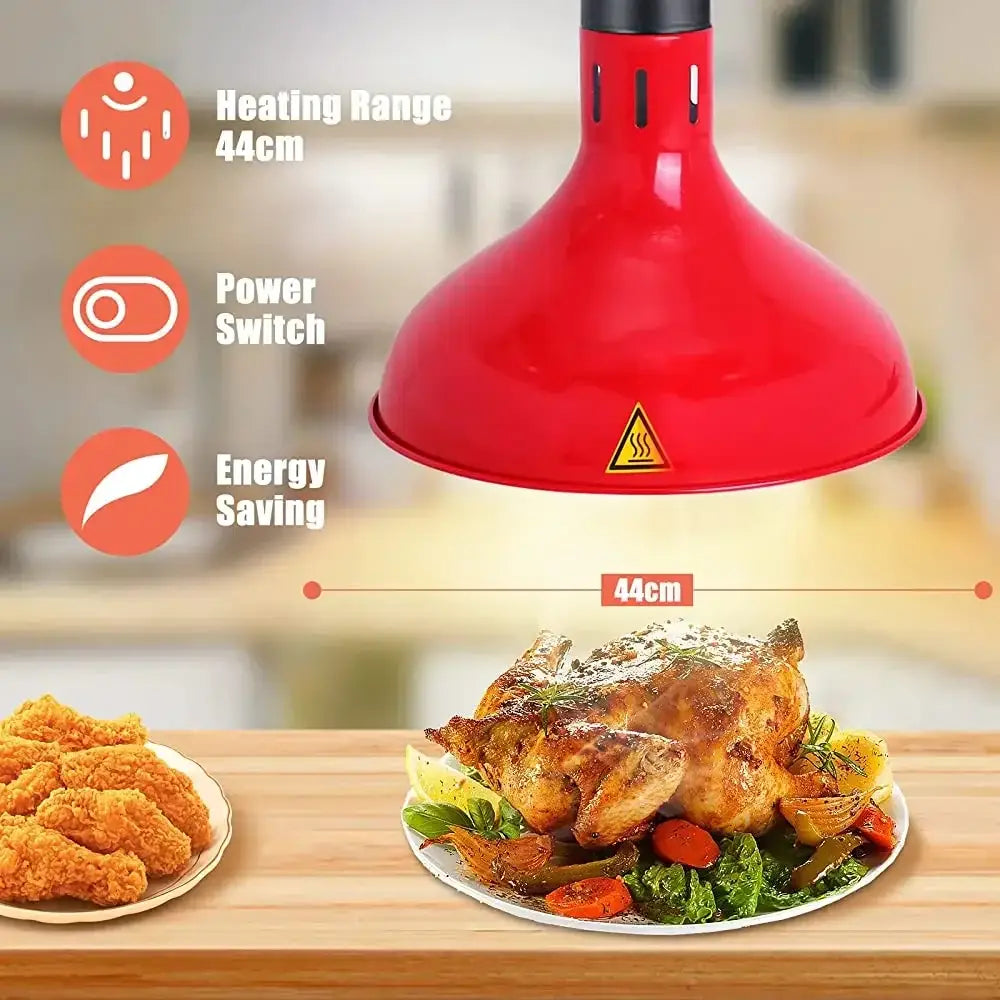 Industrial copper electric telescopic heat lamp pendant light dining room
