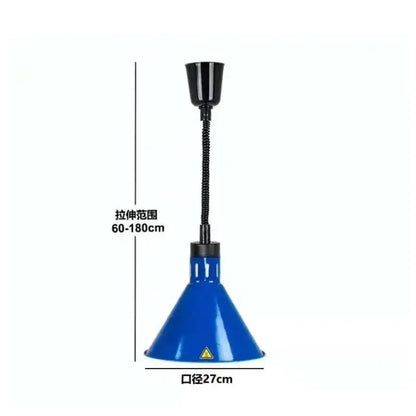 Industrial copper electric telescopic heat lamp pendant light dining room