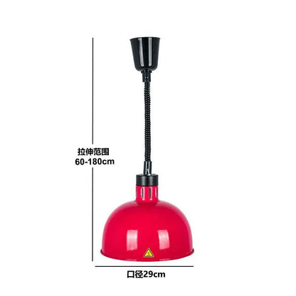 Industrial copper electric telescopic heat lamp pendant light dining room