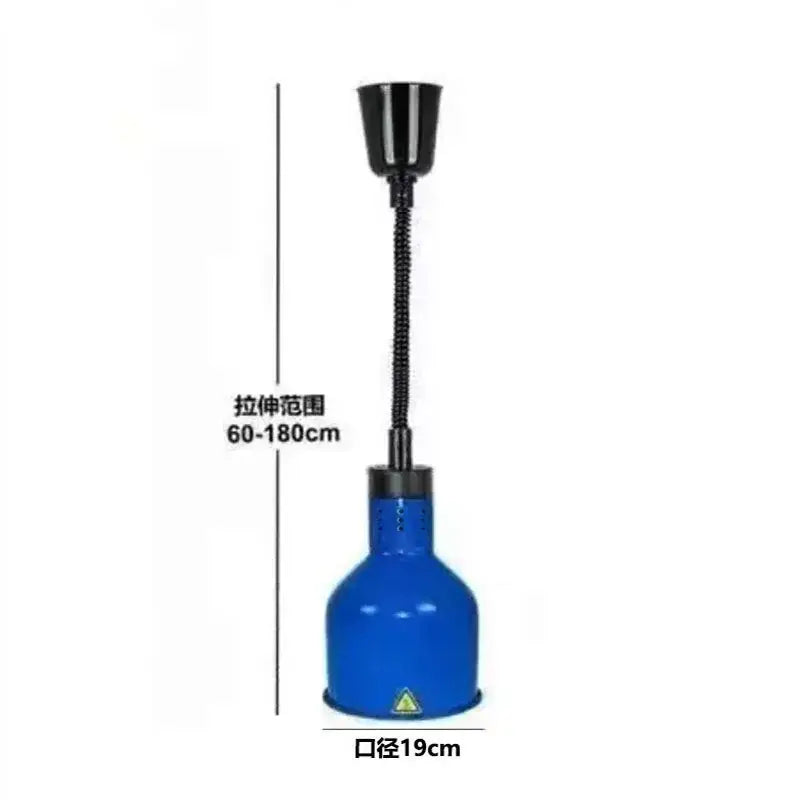 Industrial copper electric telescopic heat lamp pendant light dining room