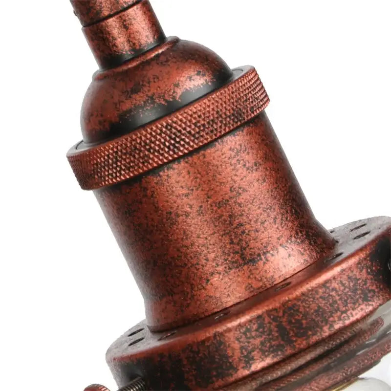 Industrial copper wall light with clear glass shade bedroom sconce