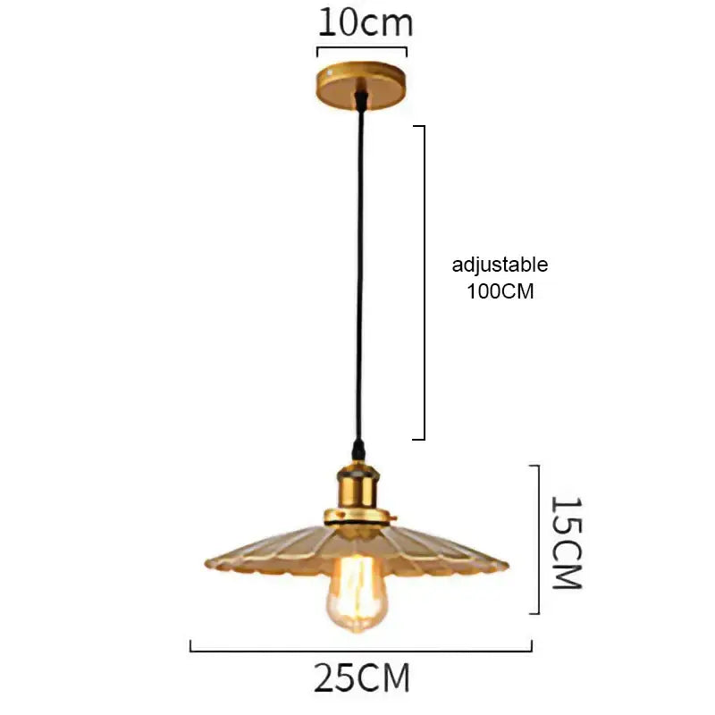 Industrial gold wrought iron geometric pendant light dining room