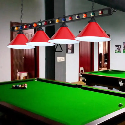 Industrial green billiard lamp country club island light dining room