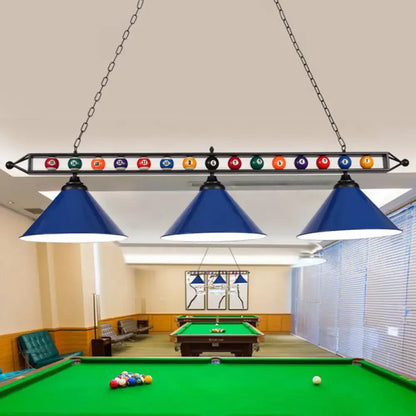 Industrial green billiard lamp country club island light dining room