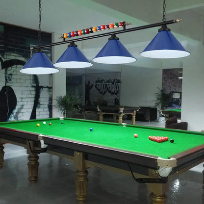 Industrial green billiard lamp country club island light dining room