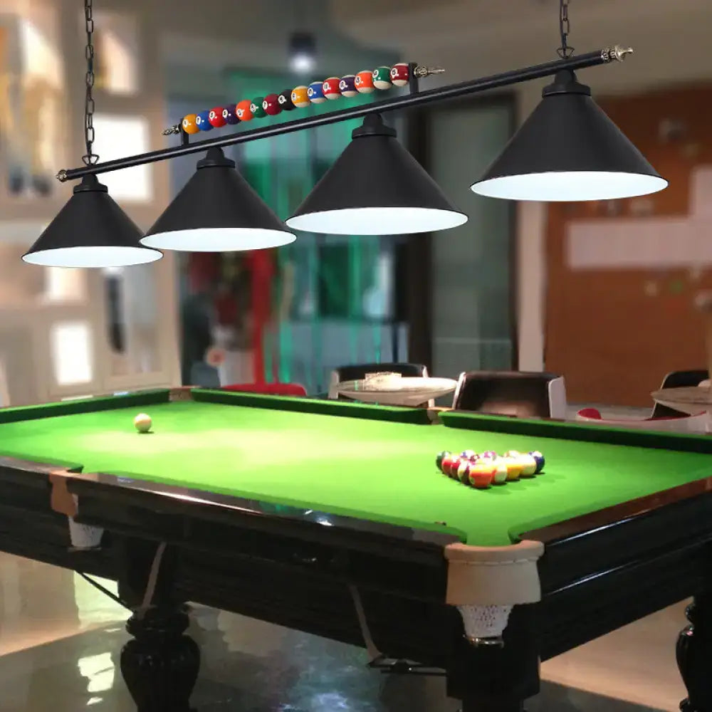 Industrial green billiard lamp country club island light dining room