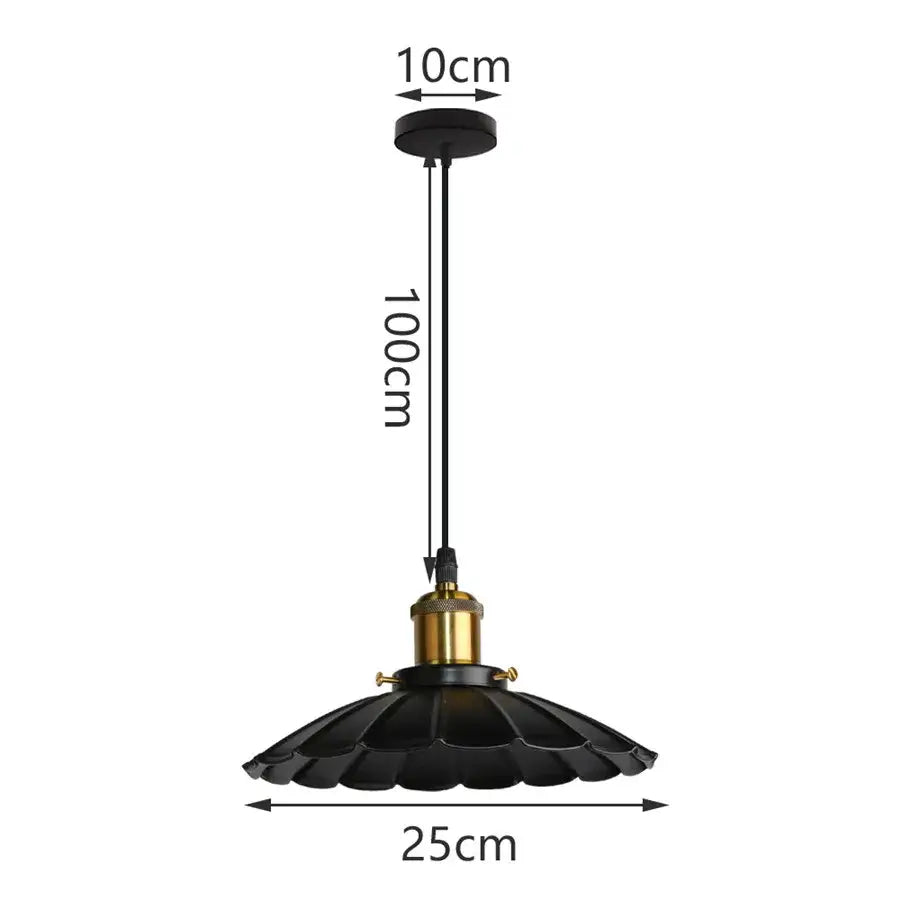 DecorBites™ Iron Dome Industrial Pendant Light for Cafe Bar Home Decor