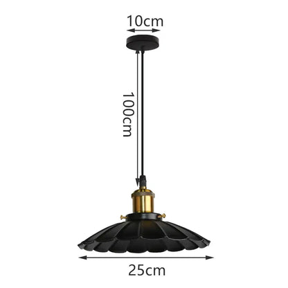 DecorBites™ Iron Dome Industrial Pendant Light for Cafe Bar Home Decor