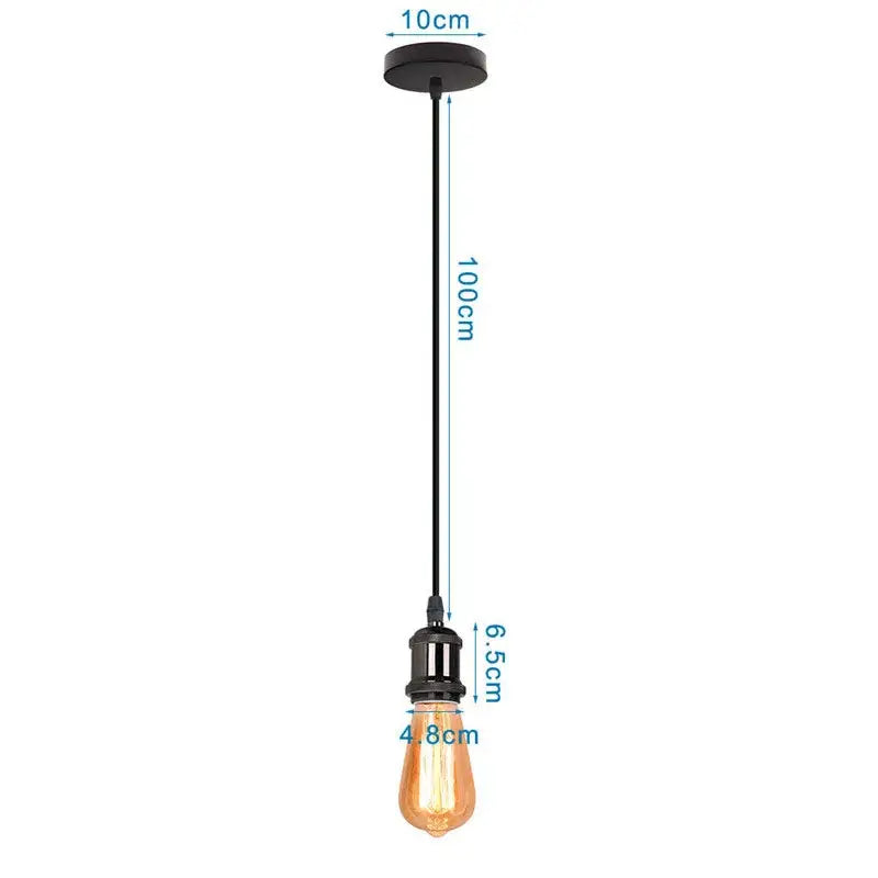 DecorBites™ Iron Dome Industrial Pendant Light for Cafe Bar Home Decor