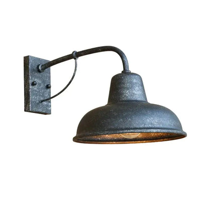 Industrial iron outdoor garden wall lamp for porch or patio
