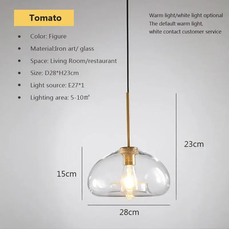 Industrial loft glass pendant light brass trio for dining room