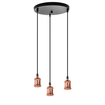Industrial loft led black and brass pendant light kitchen dining room