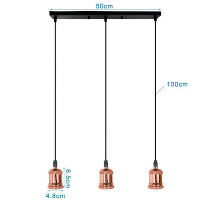 Industrial loft led black and brass pendant light kitchen dining room