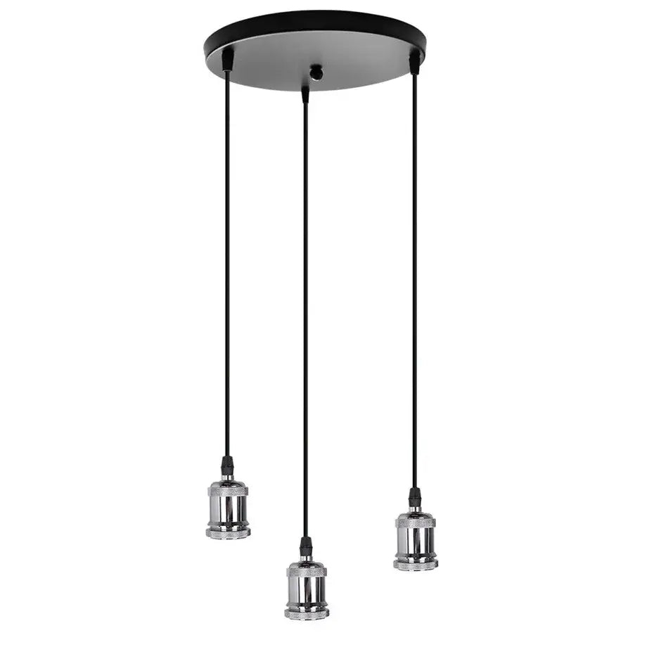 Industrial loft led black and brass pendant light kitchen dining room